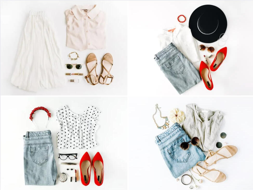 iconically-ready-icon-archive-outfit-flatlays.jpg Curated outfit flatlays representing the personalized ICON Archive for daily style guidance.